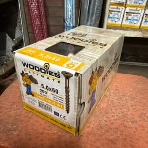 891.141 Woodies Geel verzinkt 5 x  60 mm p/200