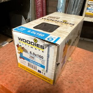 891.041 Woodies Geel verzinkt 6 x 160 mm p/100