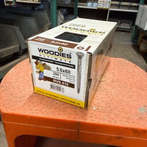 885.190 RVS Schroeven Woodies 5 x 60 mm - 200 st