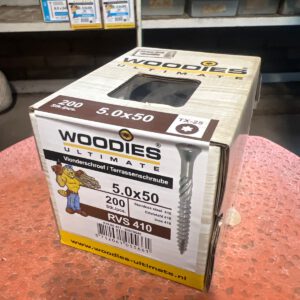 885.210 RVS Vlonder schroeven Woodies 5 x 50 mm
