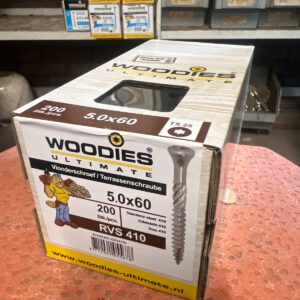 885.220 RVS Vlonder schroeven Woodies 5 x 60 mm