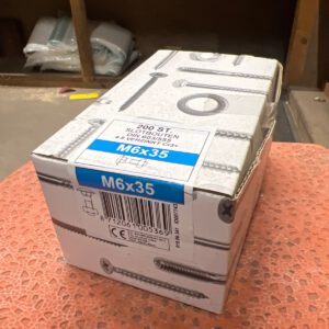 700.670 Slotschroeven 6 x 35 mm