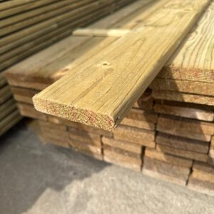 300.350 M1 Gewolm. planken geschaafd 19 x   95 mm