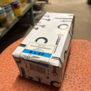 800.210 Houtdraaibouten  8 x  80 mm