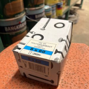 800.180 Pak Houtdraaibouten 8 x  60 mm (100)