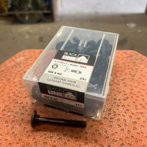 880.810 Slotbout  Zwart   8 x 60 mm